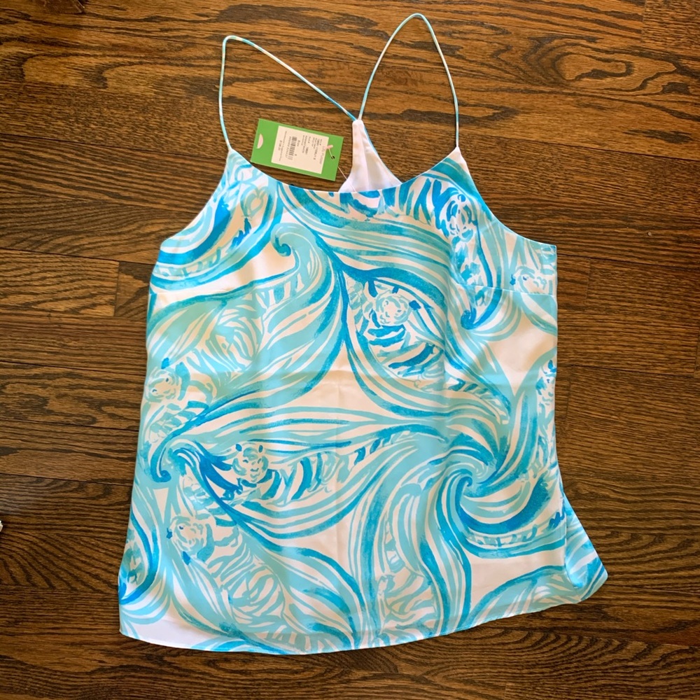 Brand new Lilly Pulitzer silk tank top (w tags).